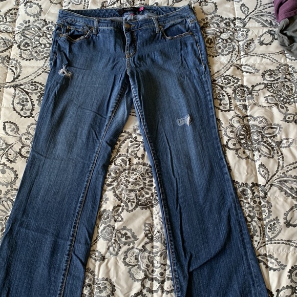 Torrid - Distressed Straight Leg Jeans - Picture 2 of 4